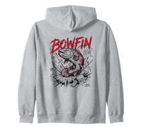 Bowfin Living Fossil Swamp Beast Urban Angling Zip Hoodie