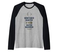 Bowfishing Archery Fishing Club Fish with a Bow Night Gear Raglan Baseball Tee