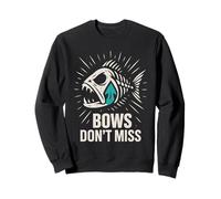 Bowfishing Archery Fishing Club Fish with a Bow Night Gear Sweatshirt