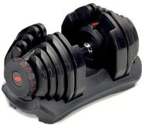 Bowflex Unisex 1090i Single Adjustable Dumbbell, Black/Grey/Red, One Size UK