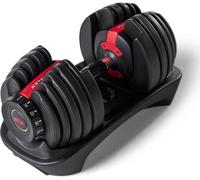 BOWFLEX SelectTech 552i Dumbbells - Set of 2, Black & Red, Red,Black