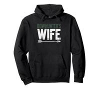 Bowhunter Wife Married Man Who Chases Deer Bow Archery Pullover Hoodie