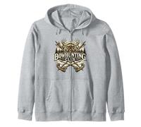 Bowhunting Club Deer Crossed Arrows Zip Hoodie