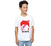 BOWIE David Boys Lightning Bolt Sketch T-Shirt 3-4 Years White