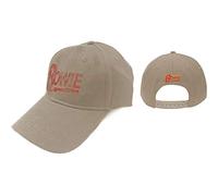 David Bowie Baseball Cap Flash Logo new Official Sand