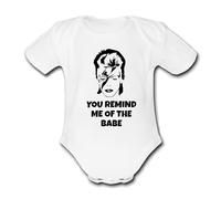 BOWIE YOU REMIND ME OF THE BABE DAVID ZIGGY STARDUST Baby Grow Cute Funny Unique Music (12-18 Months)