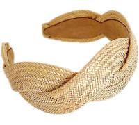 BOWINGBO Lightweight Hair Accessories Chic Women’s Hairbands Versatile Hair Wraps Twisted Braided Headband Raffia Grass Wide Cross Hair Rope Hairband Women Hair Accessories