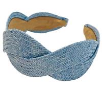 BOWINGBO Lightweight Hair Accessories Chic Women’s Hairbands Versatile Hair Wraps Twisted Braided Headband Raffia Grass Wide Cross Hair Rope Hairband Women Hair Accessories