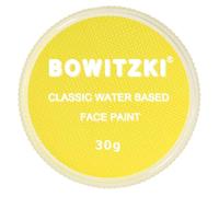 Bowitzki 30g Professional Face Paint Body Paint Water Based Face painting Makeup Safe for Adults Split Cake Single Color Halloween Christmas (Yellow)