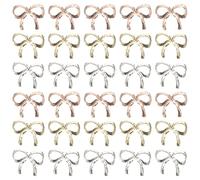 Bowknot Alloy Nail Studs Manicure Decals for Elegant Nail Art Decor | Lovely Metal Embellishments, Rust Resistant and Sturdy, Suitable for Parties, Shopping, Birthdays and Creative Designs