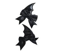 Bowknot Bat Wing Hairclip For Women Teens 2000s Punk Hair Barrettes Side Pin Novelty Hair Shaping Accessories 1Pair