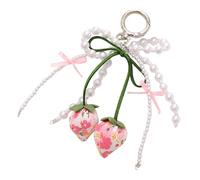 Bowknot Bead Phone Strap Chain Car Keychain Camera Backpack Phone Pendant Anti-lost Cell Phone Charm Cell Phone