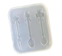 Bowknot Design Silicone Mold for Creating Unique Spoons and Forks in Various Craft Projects Gift Making Supplies Decorative Fork Spoon Mold
