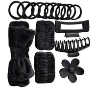 Bowknot Dye Headbands And Wristband Versatile Tie Dye Headbands And Wristbands Set For Face Wash Makeup Yoga Sports