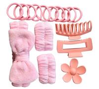 Bowknot Dye Headbands And Wristband Versatile Tie Dye Headbands And Wristbands Set For Face Wash Makeup Yoga Sports