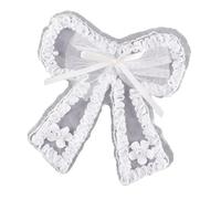 Bowknot Embroidered Patches Sewing on Decorative Bows Appliques Lace for Hairclip Pins Decoration Bowknot Lace Appliques Embroidered for Craft Brooch