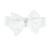Bowknot Headband For Baby Girl Big Lace Hairband With Rhinestones Studded Cross Elastic Headdress Child Accessories Baby Hairband Flower Baby Hairband Baby Hairband Boy Baby Hair Band Boy Baby 0-6