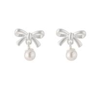 Bowknot Pearl Earrings, Fresh And Sweet Style, Exquisite And Elegant, Suitable For Ladies To Use In Many Scenarios