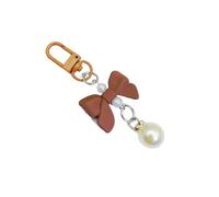 Bowknot Pearl Short Bra Strap Ornament Pendant Cell Phone Charm Acrylic Jewelry Phone Decoration Gift Phone Jewelry