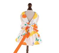 Bowknot Pet Dress Small Dog Strap Dress Fashion Dog Clothes with Leash for Small Animals Activity Party Outfit