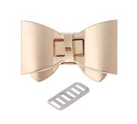 Bowknot Shape Clasp Turn Locks Twist Lock Leather Handbag Bag Hardware