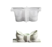 Bowknot Silicone Candlestick Molds for Making Tealight Holder Shape Resin Tealight Base Molds for Holder Unique Mold
