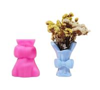 Bowknot Vase Resin Molds Plant Flowerpot Silicone Concrete Cement Gypsum Mold DIYs Craft Home Decors Flower Vase Mold