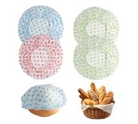 Bowl Covers for Bread Proofing 4PCS Reusable Plastic Food Cover Stretchy Adjustable Baking Dough Basket Wrap for Sourdough, Breads Bake, Fruit, Vegetable Fresh Keeping, 10.6inch