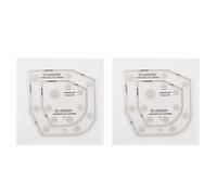 Bowl Cozy Template Acrylic 2PCS 6in DIY Sewing Quilting Bowl Wrap Pattern for Kitchen Craft Art Projects Home Use Durable Reusable