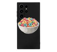 Bowl Filled Cereals Loops Hard Case Compatible with Galaxy S23 S23 Plus S23 Ultra TPU Cover for Men Women