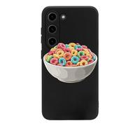 Bowl Filled Cereals Loops Hard Case Compatible with Galaxy S23 S23 Plus S23 Ultra TPU Cover for Men Women