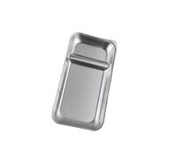 Bowl for Sauce Stainless Steel Food Tray Fruit Snack Serving Plates Tableware Dumpling French Fries Dishes Dipping Sauce Bowl(Silver)
