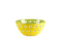 BOWL "LE MURRINE" Saffron yellow/White/Water lily green