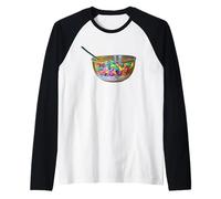 Bowl of Fruity Cereal Raglan Baseball Tee