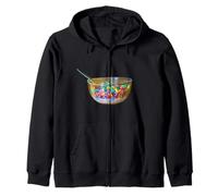 Bowl of Fruity Cereal Zip Hoodie