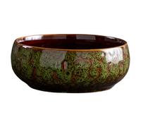 Bowl Planter - planter Outdoor Water Bowl, Ceramic Garden Feature Flower Pot Table Decoration, Decorative Hydroponic Pot, Leakproof Spacious Farmer Vessel For Indoors Outdoors Succulents And Flowers