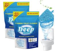 Bowl Refresh Foaming Toilet Cleaner, Powerful Foaming Toilet Bowl Cleaner, Self Activating Miracle Powder, Deep Cleaning, Refresh Bowl Powder, Sink and Drain Cleaner (2 Pack)
