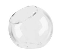 Bowl Rond Incliné Pour Terrarium - Mouth À Poissons En Verre Clair | PLANZER TERRARIUMS FISH SHELL VASE | Glass Terrarium Fish Shell Plant Stand For Heart Juices In Min
