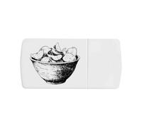 'Bowl with Potato Chips' Pill Box with Tablet Splitter (PI00033989)