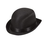 Bowler Black Satin Bowler Hats Caps & Headwear for Fancy Dress Costumes Accessory
