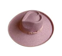 Bowler Hat Women 10cm Big Brim Fedora Hats Autumn Winter Jazz Top Hat Women's Wide Brim Felt Cap(Color19)