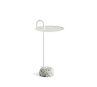 Bowler Side Table Granite/ Cream White