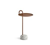Bowler Side Table Granite/Pale Brown