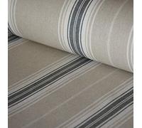 Bowley & Jackson Cambridge Blue grey striped linen oilcloth table cloth