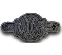 Bowley & Jackson French cast metal WC toilet door sign