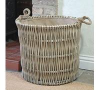 Bowley & Jackson Large Cotswold antique pale washed willow log basket
