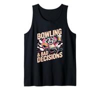 Bowling and Bad Decisions Raccoon Beer Pizza Tank Top