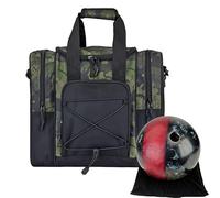 Bowling Bag, Single Holder, Multifunctional Handbag with Adjustable Belt, Padded Compartment, Suitable for Shoes for Men and Women, Army Green, see description, See description