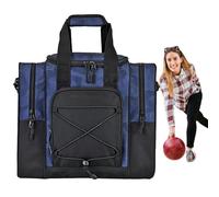 Bowling Bag, Single Holder, Multifunctional Handbag with Padded Inside, Adjustable Belt, Suitable for Shoes, Towel for Men and Women, darkblue, see description, See description
