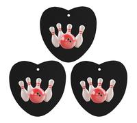 Bowling Ball 3 Pcs Automotive Air Fresheners Mirror Aromatherapy Tablets Ornament Car Fragrance Scented Cards Love form